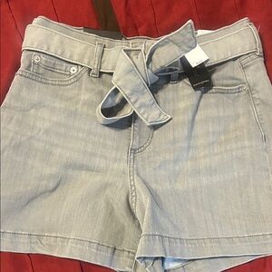 Banana Republic Light Gray High Waist Shorts